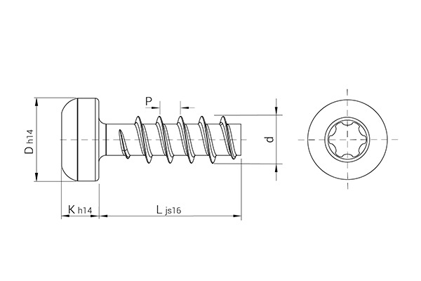CELOspArk® 镀锌螺钉，盘头，TORX PLUS® 槽型