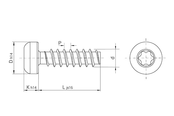 REMFORM® II HS™ 镀锌螺钉, 盘头, TORX PLUS® AUTOSERT® 槽型, 不锈钢 A2