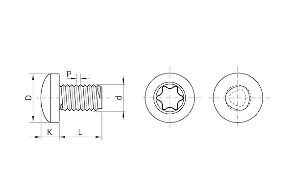 TAPTITE II® 镀锌螺钉,盘头,TORX® 槽型
