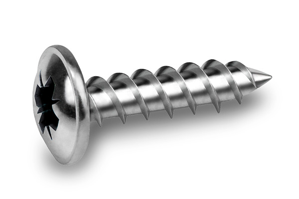 TWINPLAST 螺钉,法兰盘头,POZI槽型,CUT-OFF钉尖