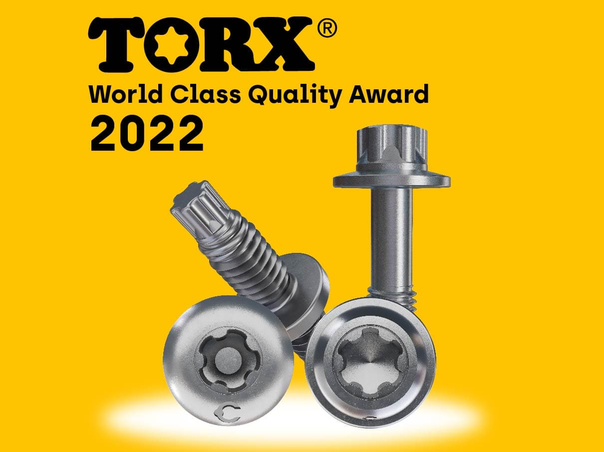 西螺荣获TORX®驱动系统国际品质奖!